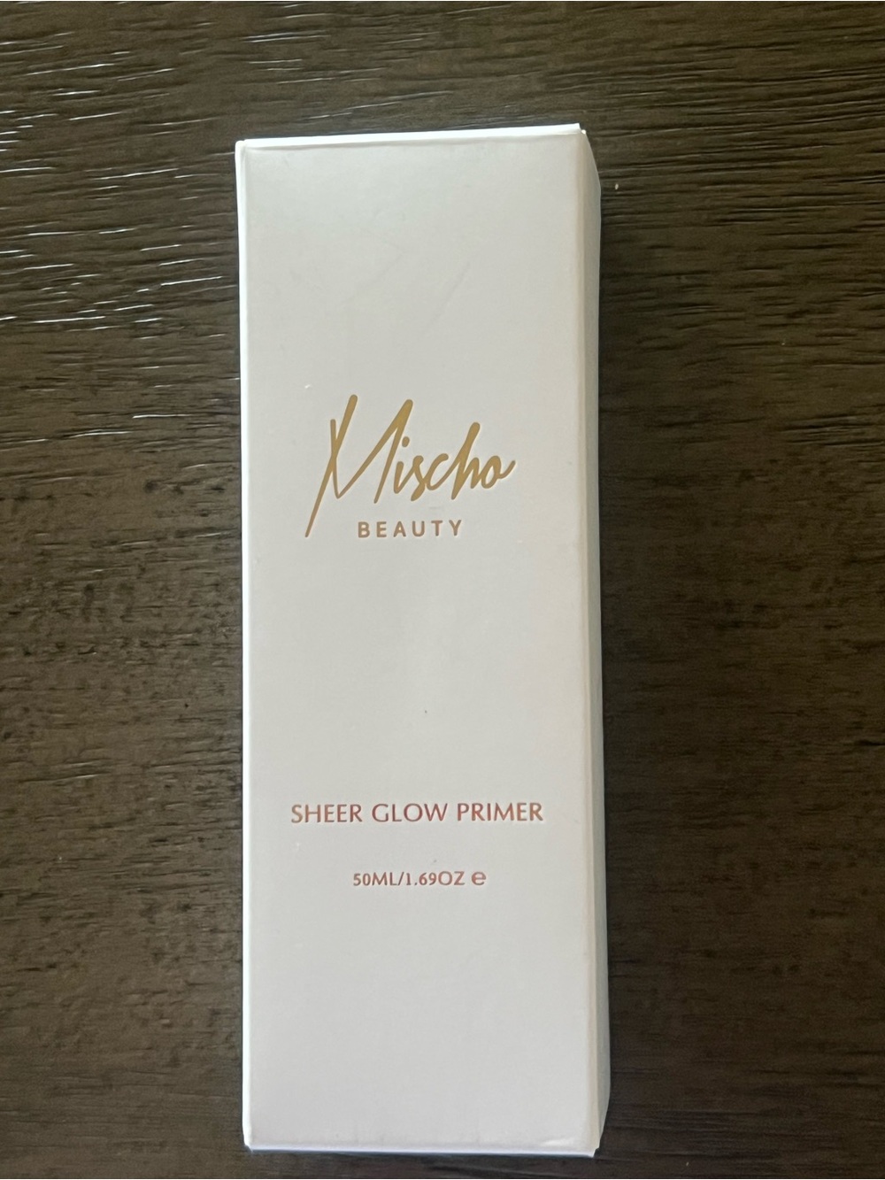 Mischo London heer Glow Primer — White & Gold